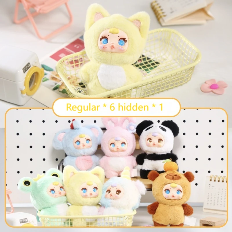 

Mm Milk Candy Animal Plush Mystery Box Cute Keychain Backpack Decor Soft Stuffed Collectible Toy Birthday Gift for Kids Teens