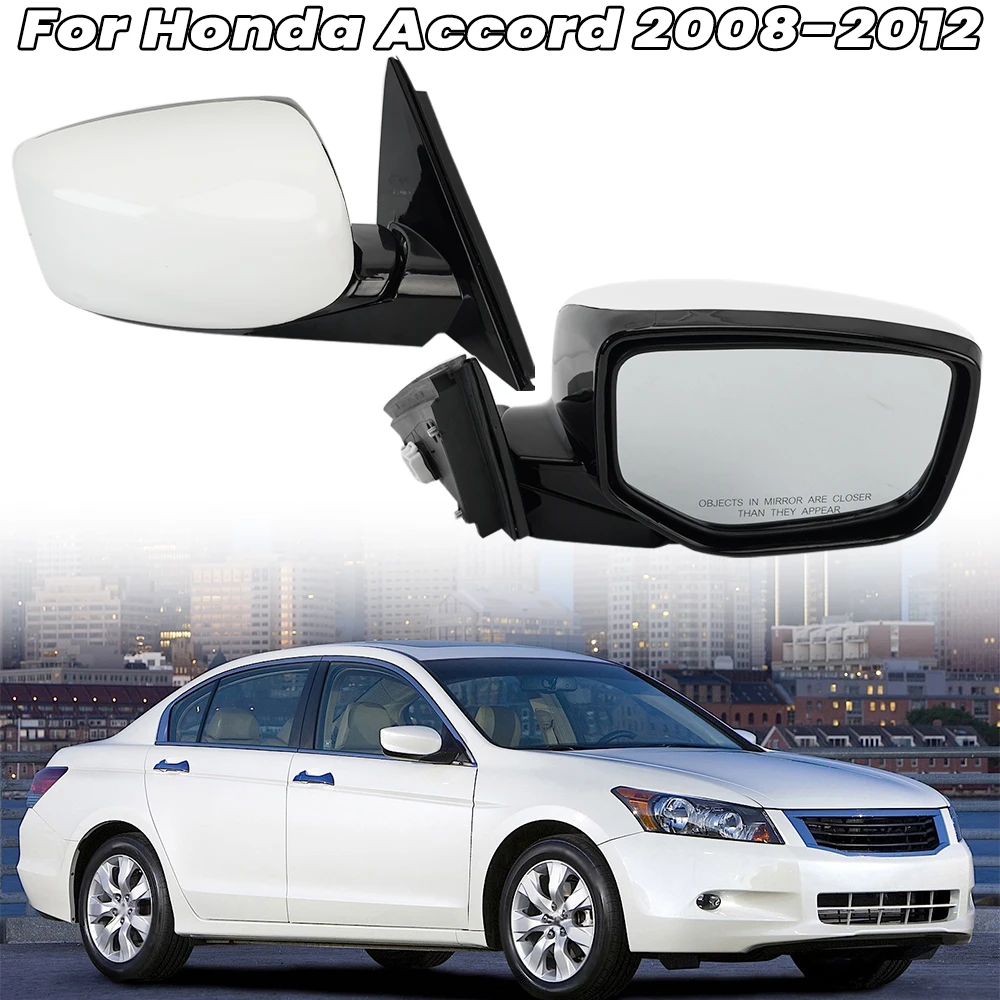 

Rearview Mirror Assembly For Honda Accord 2008-2012 3 Pins Mirror electric adjustment Manual Folding White Car Accessories