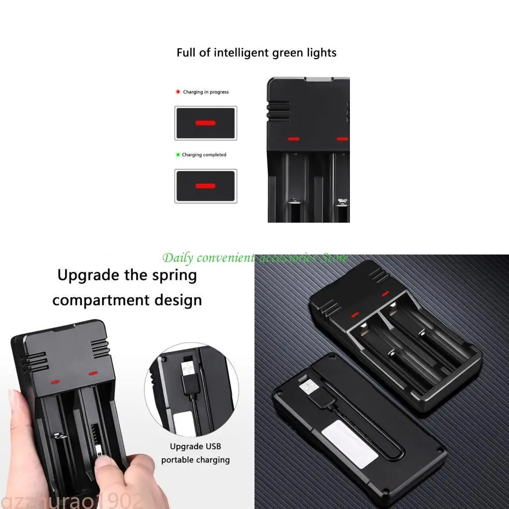 

97QB Intelligent 3.7V Li-Battery Supports Multiple Size Like 18650,26650,14500,10440,16340,21700,18500 Batteries