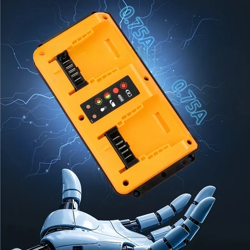 Caricatore portatile a doppia porta da 90 W per batteria al litio DeWalt 18 V-20 V, spina ricaricabile DCB207 DCB206 DCB204 DCB203 EU/US/UK/AU