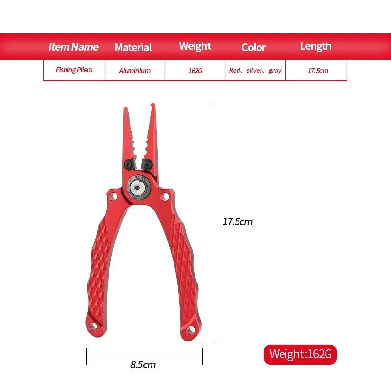 New Arrival Whole Aluminium Fishing Plier Scissor Braid Line Cutter Hook Remover High Quality Material