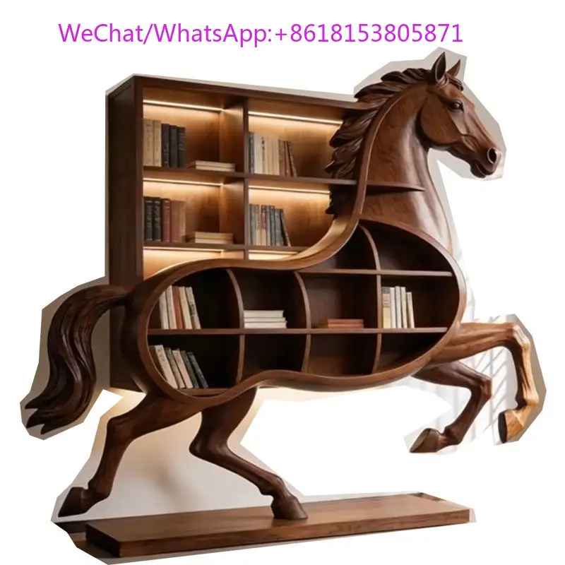 New Chinese ebony Malaysian bookshelf creative modeling shelf personalized window floor-to-ceiling storage cabinet