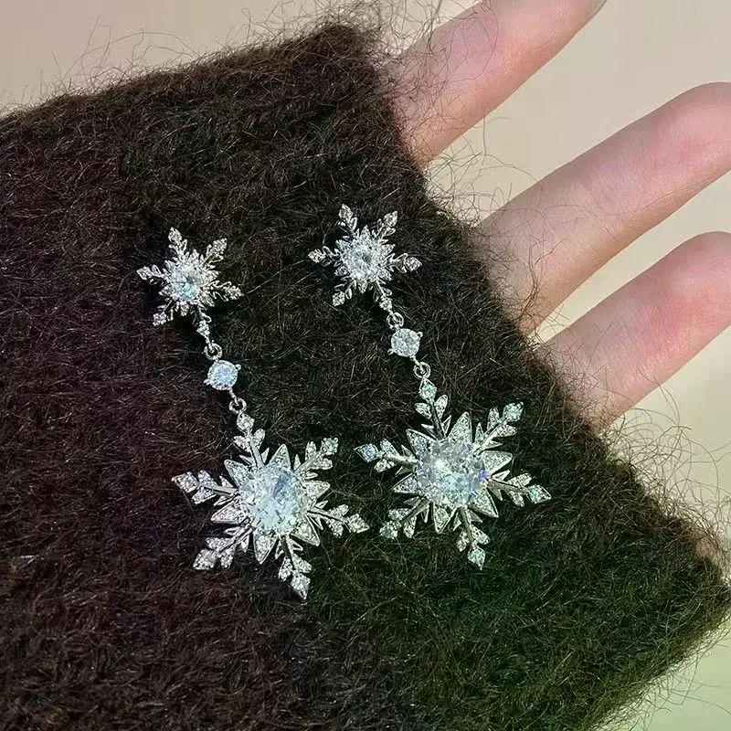 1-пара-блестящих-серег-снежинок-для-женщин-уникальные-серьги-с-искусственным-жемчугом-длинная-цепочка-со-стразами-серьги-подвески-в-стиле-ретро-модные-ювелирные-изделия