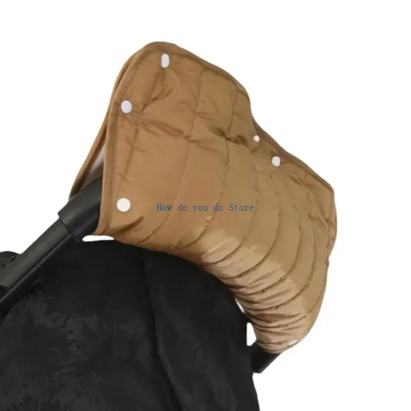 19QF Winter Pram Hand Cover Water-Resistant Windproof Strollers Warm muffs Gloves