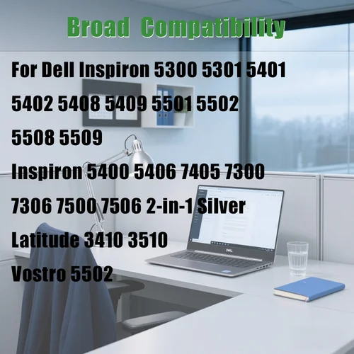 Imagen 2 del producto H5CKD JK6Y6 Batería para Dell Inspiron 5406 7405 7306 7506 2 en 1 5401 5402 5409 5502 5508 Latitude 3410 3510 Vostro 5300 5301