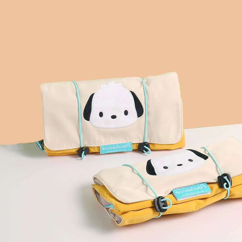 Borsa cosmetica Sanrio borsa portaoggetti pieghevole portatile Anime Cinnamoroll borsa da viaggio multifunzionale impermeabile di grande capacità