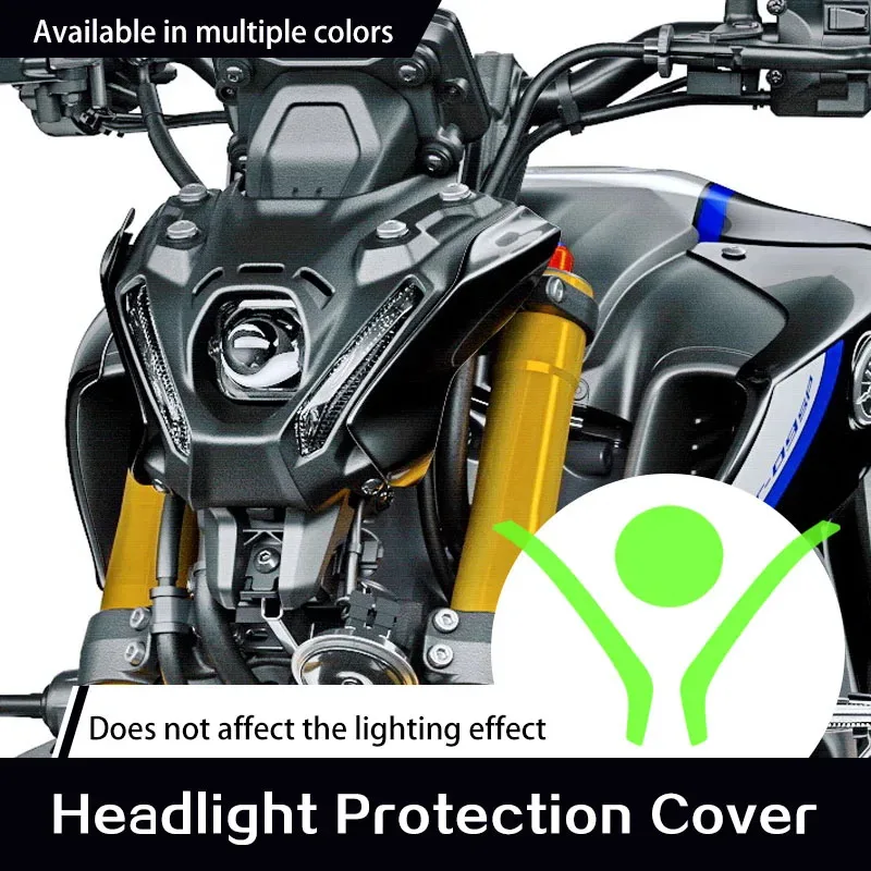 

Для MT-09 MT 09 MT09 2021-2023 аксессуары для мотоциклов, акриловая защита передней фары, защита объектива головного света