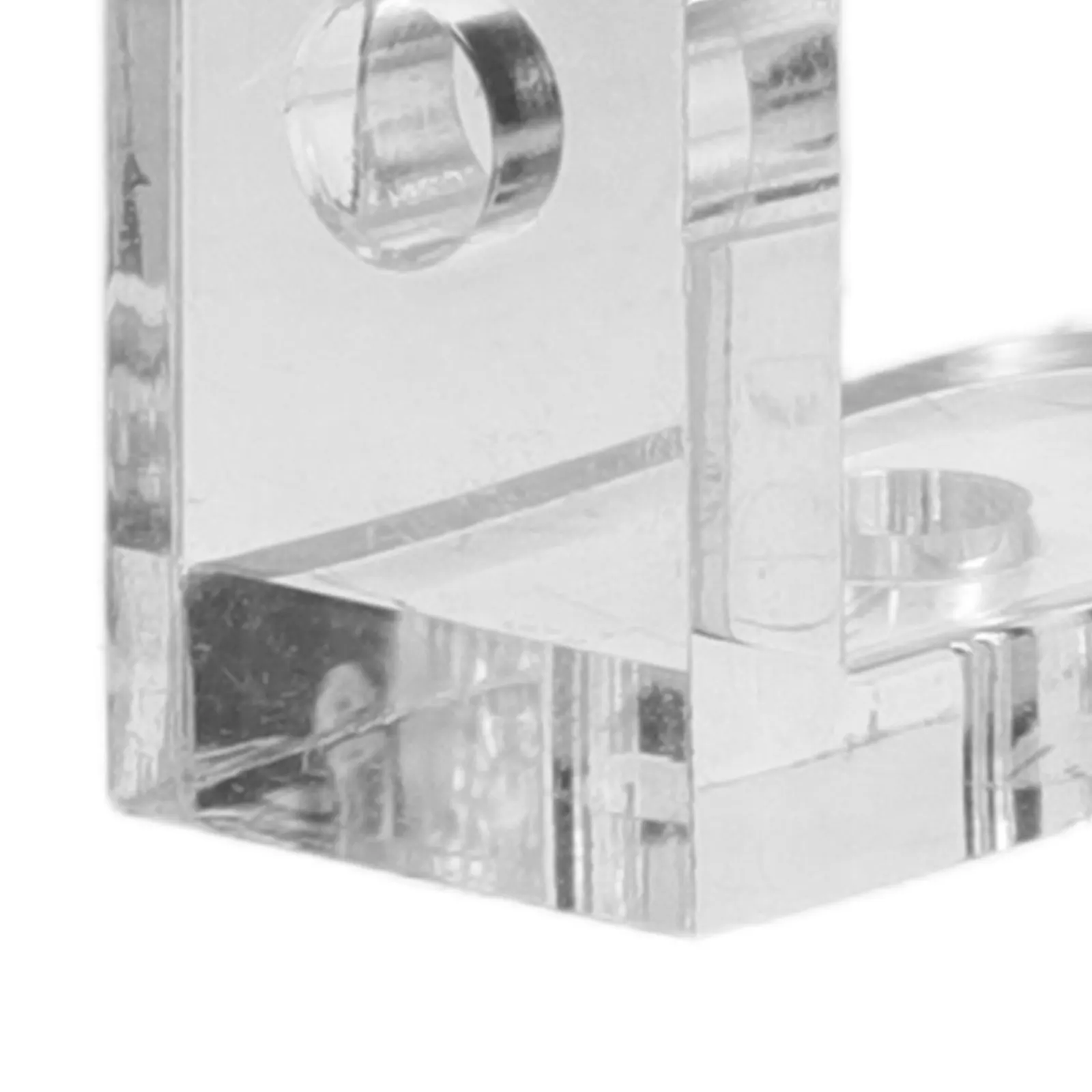 10Pcs Clear Glass Corner Bracket L-Shaped Transparent Corner Code for Glass Jewelry Boxes Display Cabinets DIY Frames Secure Box