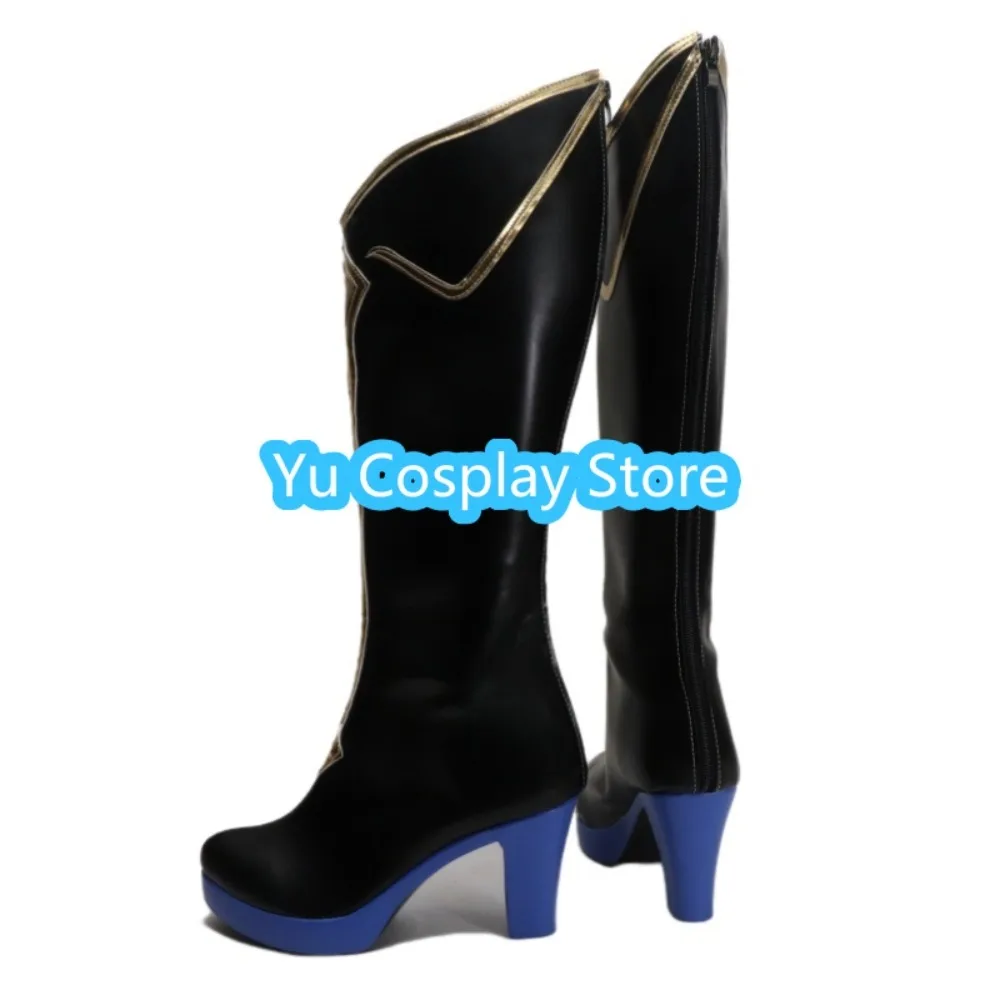 Yu Cosplay Store Genshin Impact Lumine Abyss Scarpe cosplay principessa Scarpe cosplay anime Stivali Costumi di Halloween Puntelli