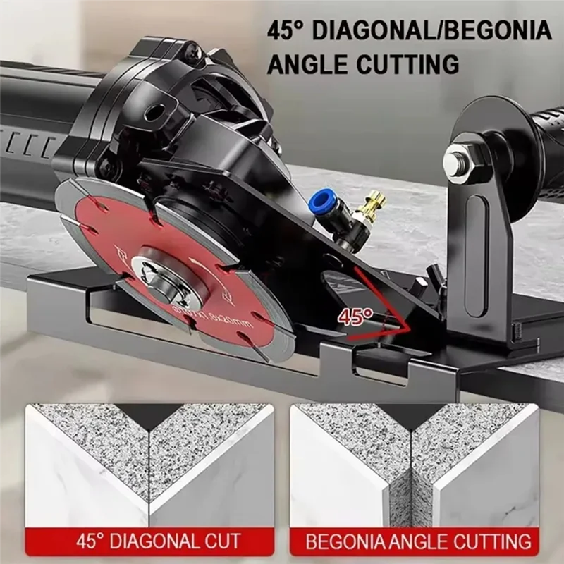 Supporto per piastrelle da taglio per smerigliatrice angolare HLZS Tipo 100-125 Strumenti di supporto per staffa per taglio pietra di attacco