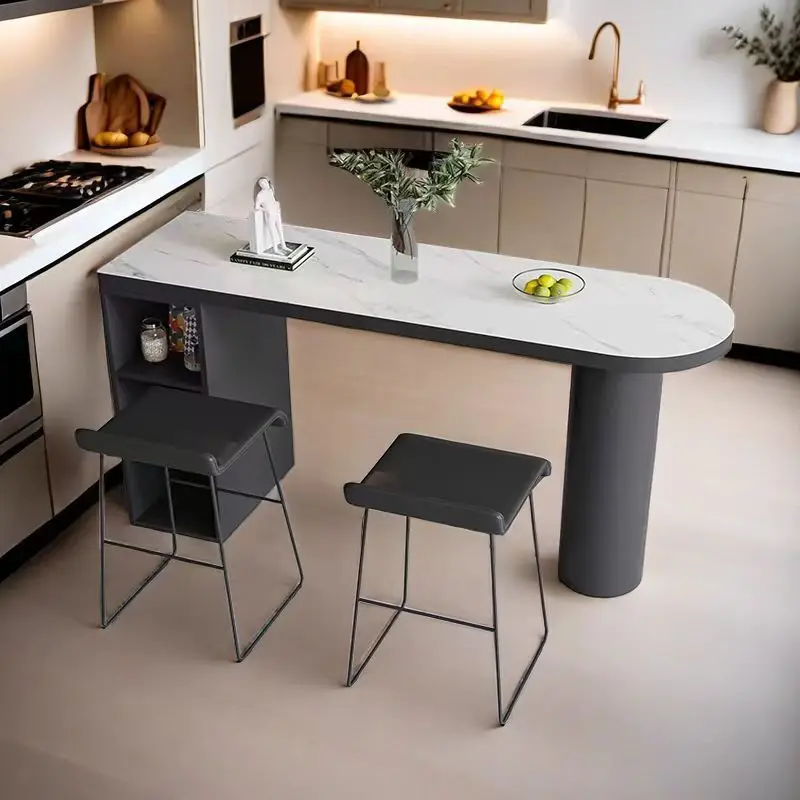 

Современный простой стол, бытовой светильник, роскошный кремовый ветровой ремень, шкаф для хранения, открытая кухня, встроенная перегородка, новый продукт