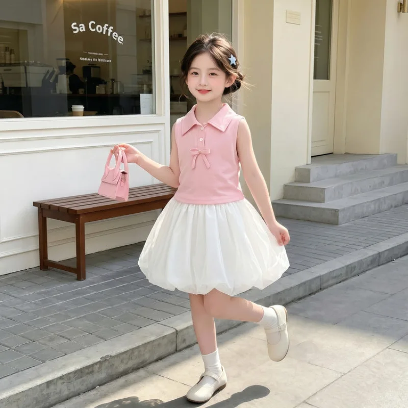 Girls' Summer Dress 2026 New Unique and Beautiful Children's Flower Bud Skirt Summer Baby Girl Sleeveless