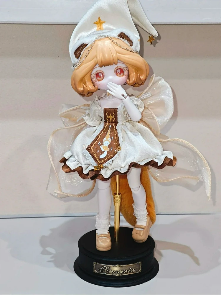 

Luluelf BJD Golden Kiki Bear Limited Edition Hang Card kawaii Movable Anime Figures Cute Toy Collectible Doll Girl Surprise Gift