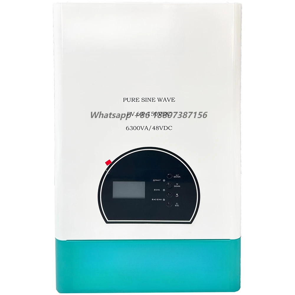 Hybrid 5000W 48V Low Frequency Solar Inverter, Industrial-Grade Transformer-Based Inverter with 3200W  300% Surge Capacity