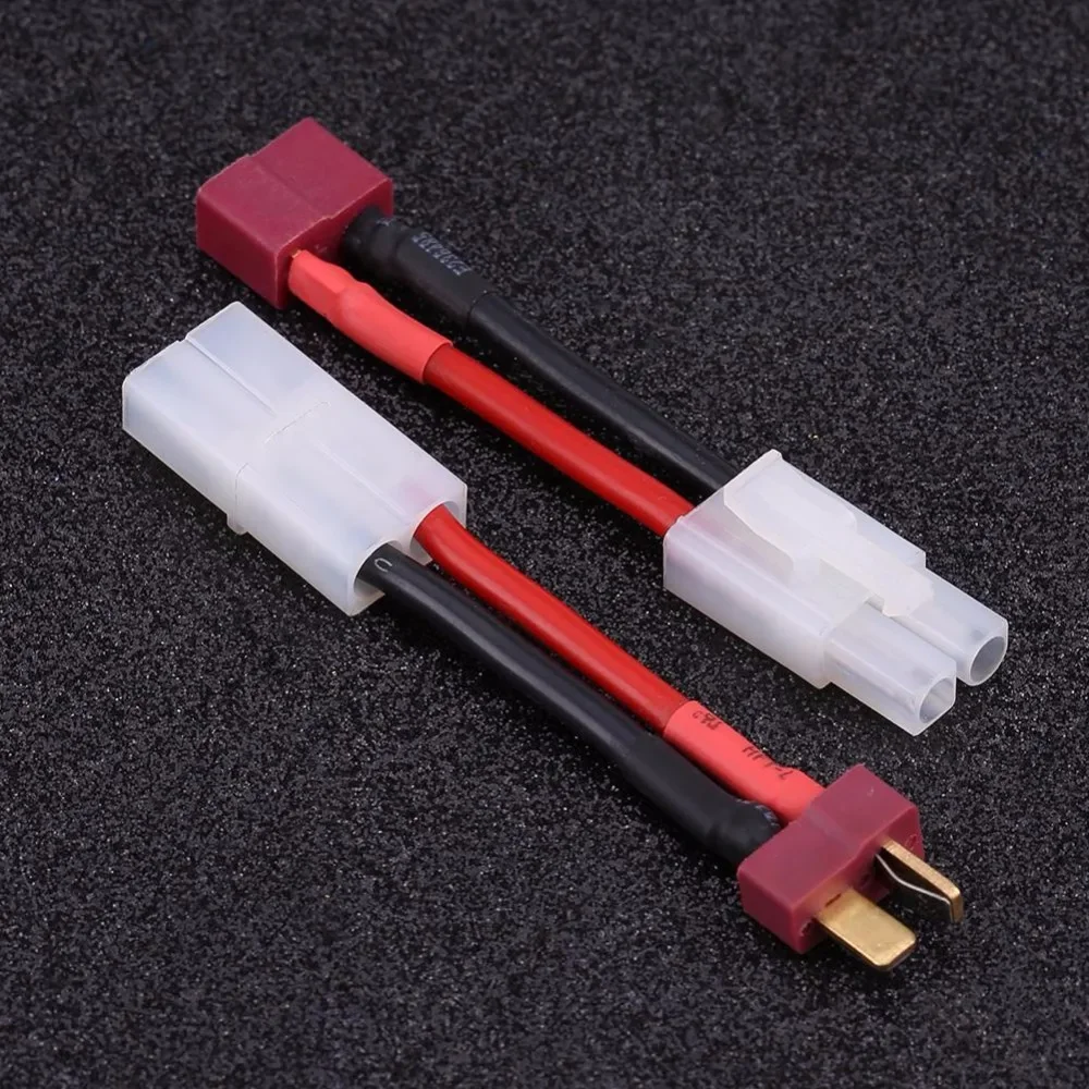 Tamiya to T Plug(Dean\'s Style) Male / Female Cable 14AWG Wire for RC Car Boat HSP Parts ESC Battery FPV Quadcopter Drone