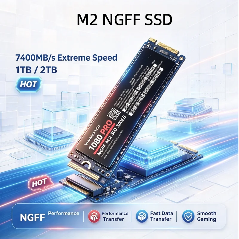 M2 NGFF SSD Hard Disk 500GB 1TB 2TB 4TB Internal Solid State Drive Fast Speed Storage Drive For Gaming Laptop Desktop Computer