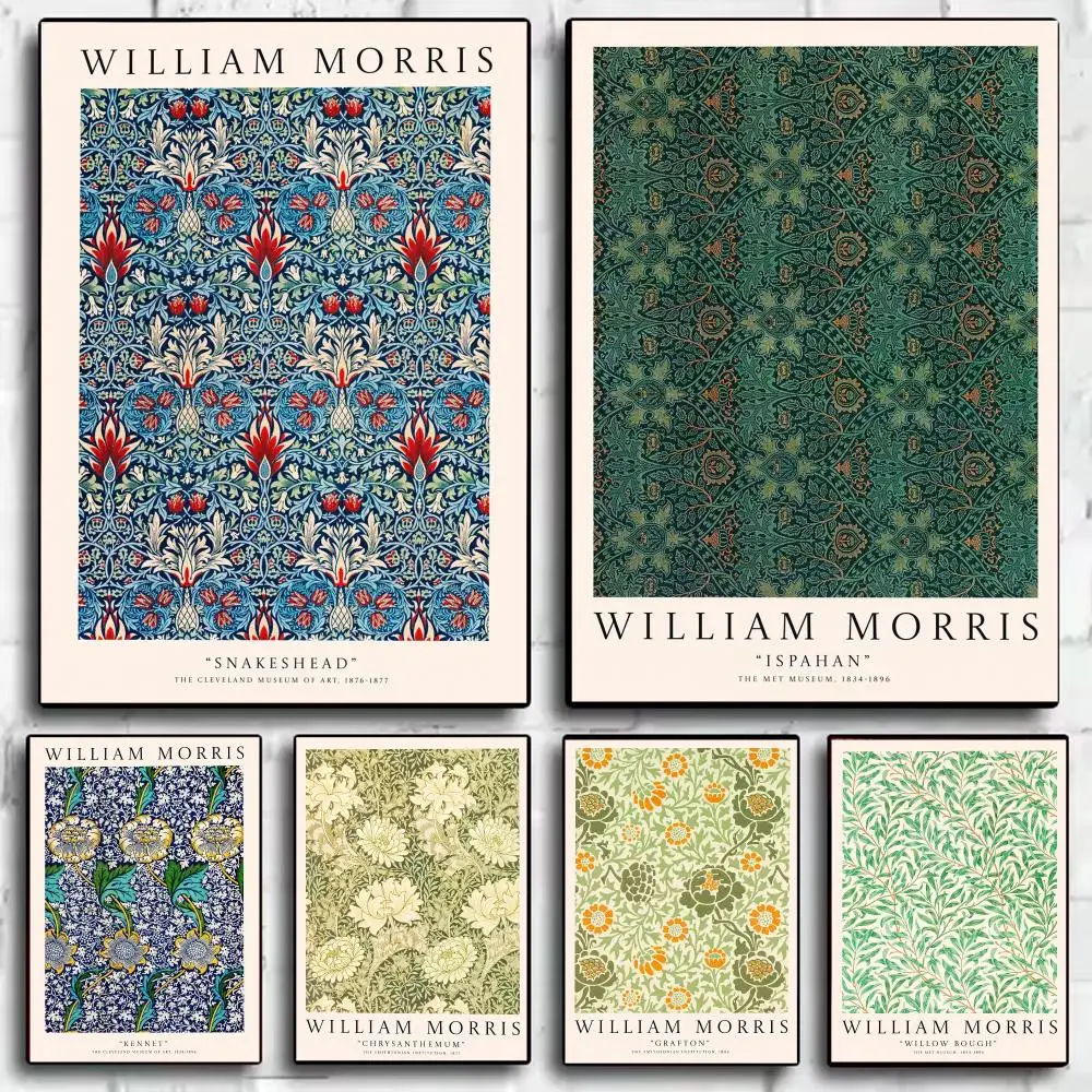 Artist W-William Morris Poster Wall Art Poster Print Decorative Artwork for Bedroom Living Room Office Home Decoration