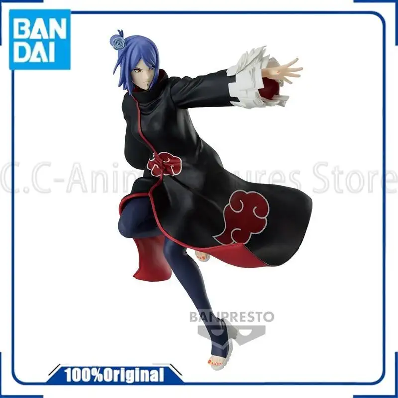 In Stock Banpresto Vibration Stars Naruto Konan Figure Genuine Anime Original Box Model Toy Collectible Ornament Festival Gift