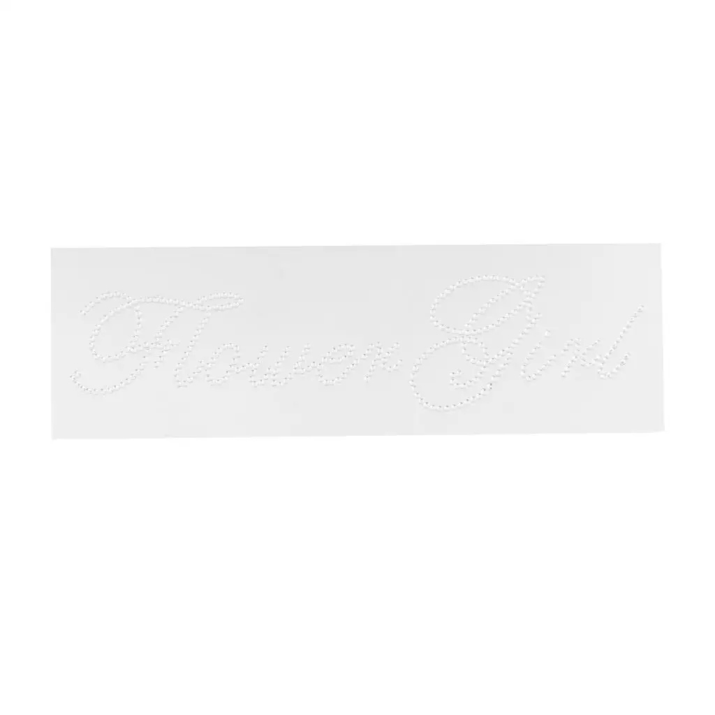 Braut ist Brautjungfer Strass Aufkleber Transfer Edition Party