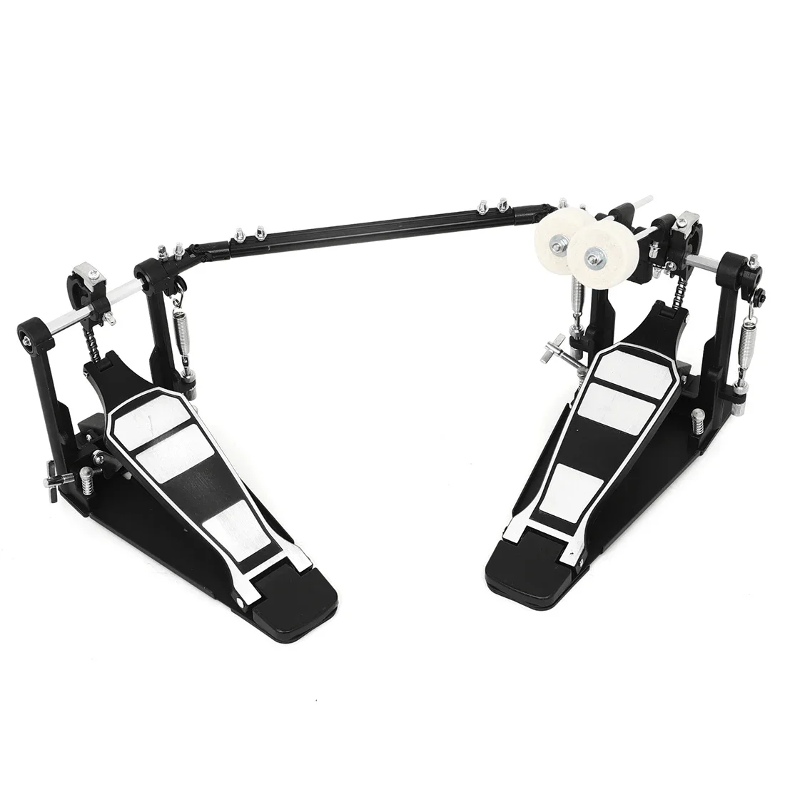 

M MBAT Double Drums Pedal High-Quality Professional Single Chain Drive Metal Foot Kick Pedal Percussion Drum Set Accessories