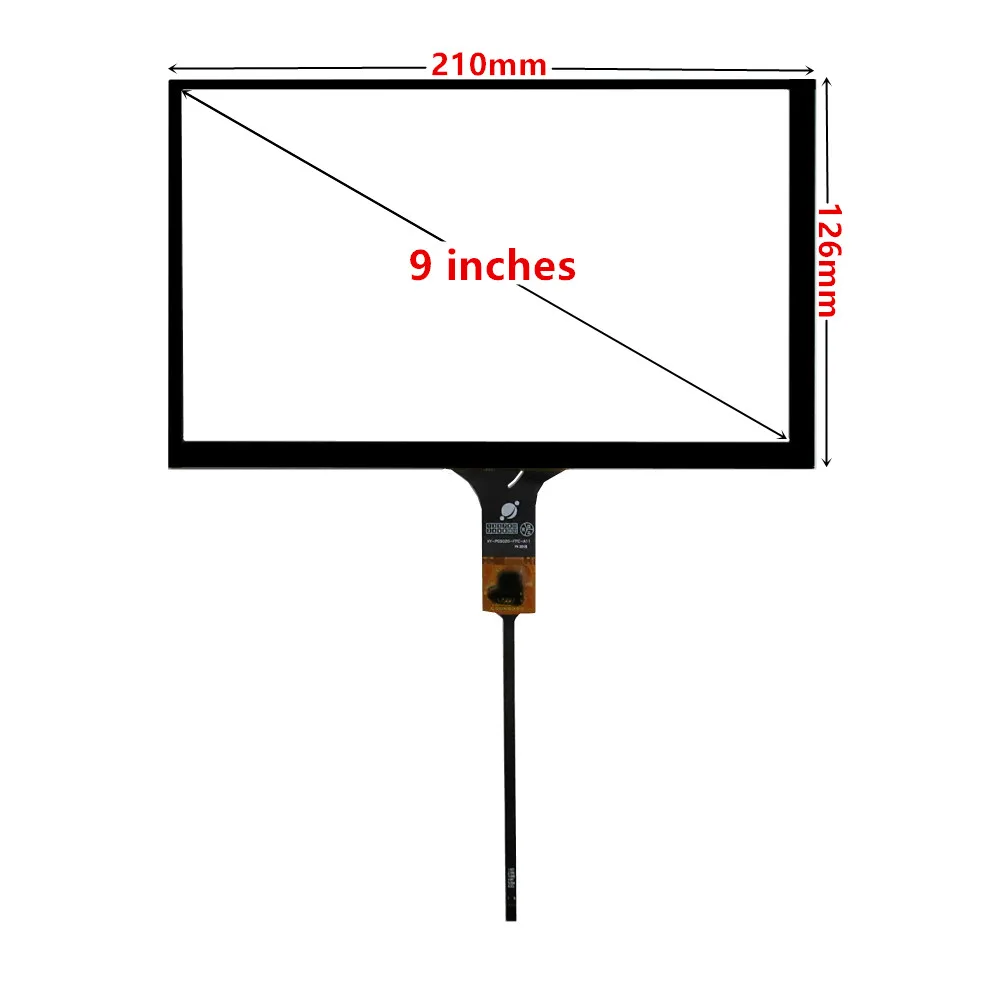 3.5/4.3/5/6.5/7/8/9 Inch Universal Capacitive Touchscreen Digitizer For Car Navigation Multimedia Touch Panel Glass