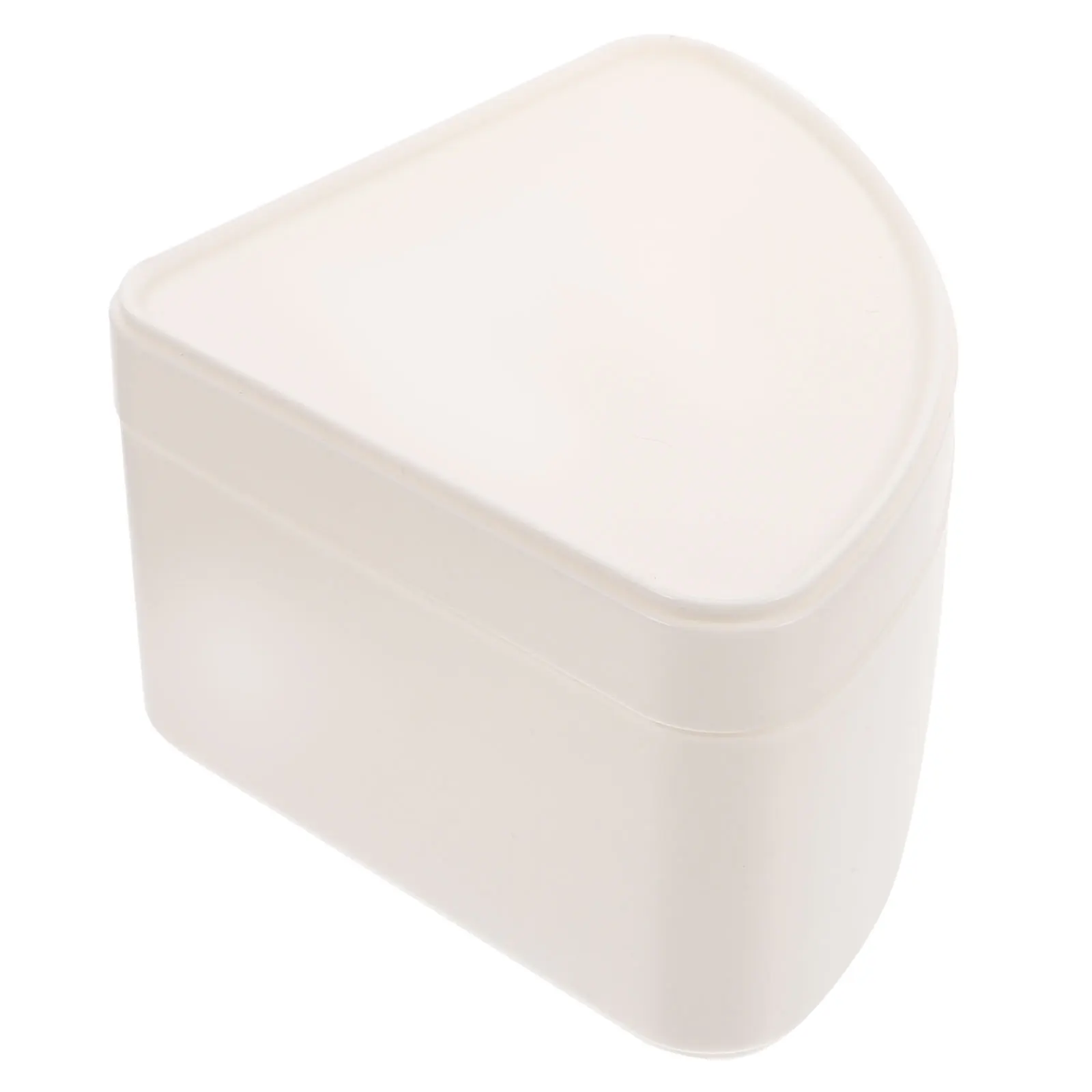

2pcs Plastic Storage Bin With Lid Household Organizer For Mask Cosmetics Desktop Sundries Box White Large Capacity
