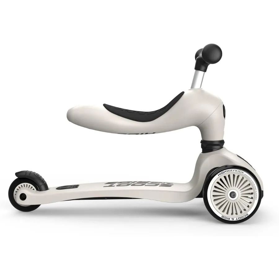 สกู๊ตเตอร์เด็กแบบ 2-in-1 ทั้งแบบนั่งขี่และแบบยืน, อายุ 1 ถึง 5 ปี, Highwaykick 1, สีแอช