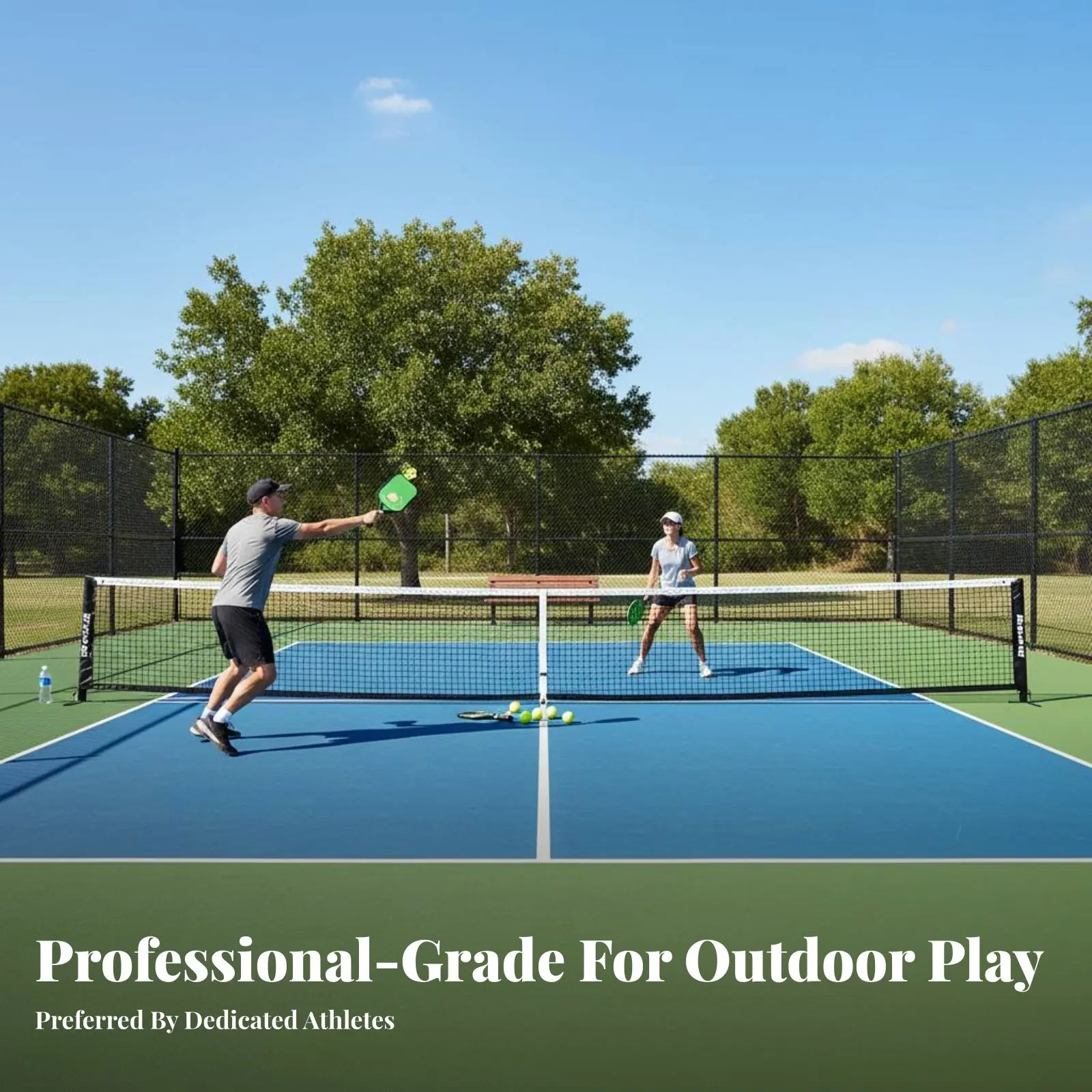 

Pickleball Replacement Net Standard Size Pickleball Net Easy Installation Athletic Gear for Outdoor, Backyard, Driveway