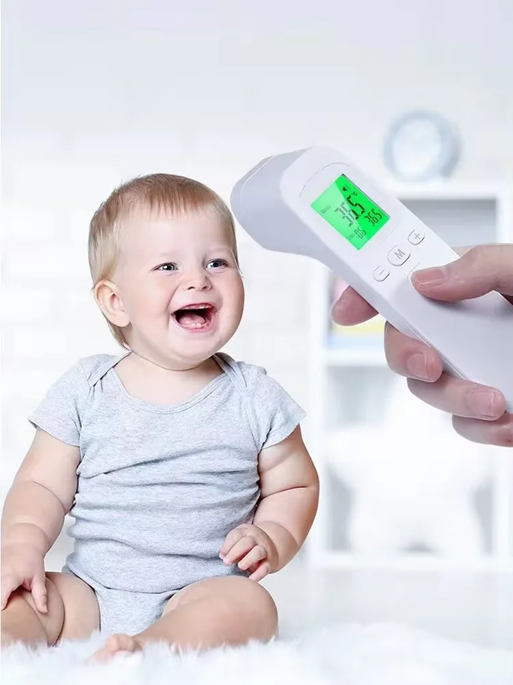 AiQUE Termometr na podczerwień Cyfrowy wyświetlacz LCD Pomiar ciała Dzieci Dorosły Gorączka IR Dzieci Bezdotykowy Termometro — zdjęcie 2