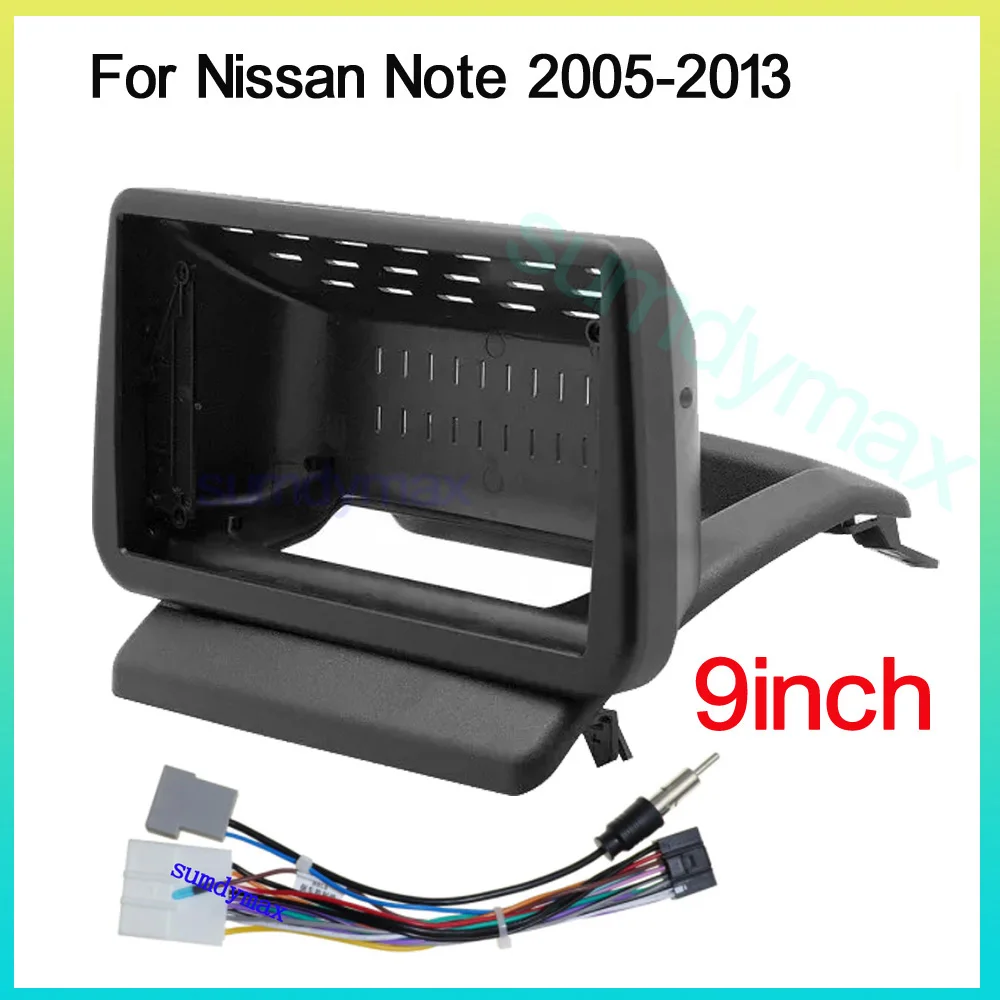 

9 inch 2 Din Car Radio Fascia Frame For Nissan note 2005-2013 Android Radio Audio Dash Fitting Panel Kit