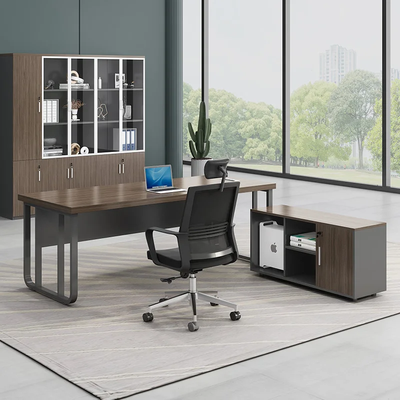 

Simple Modern Boss Desk Office Furniture President Class Desk Chair Manager Supervisor Computer Desk