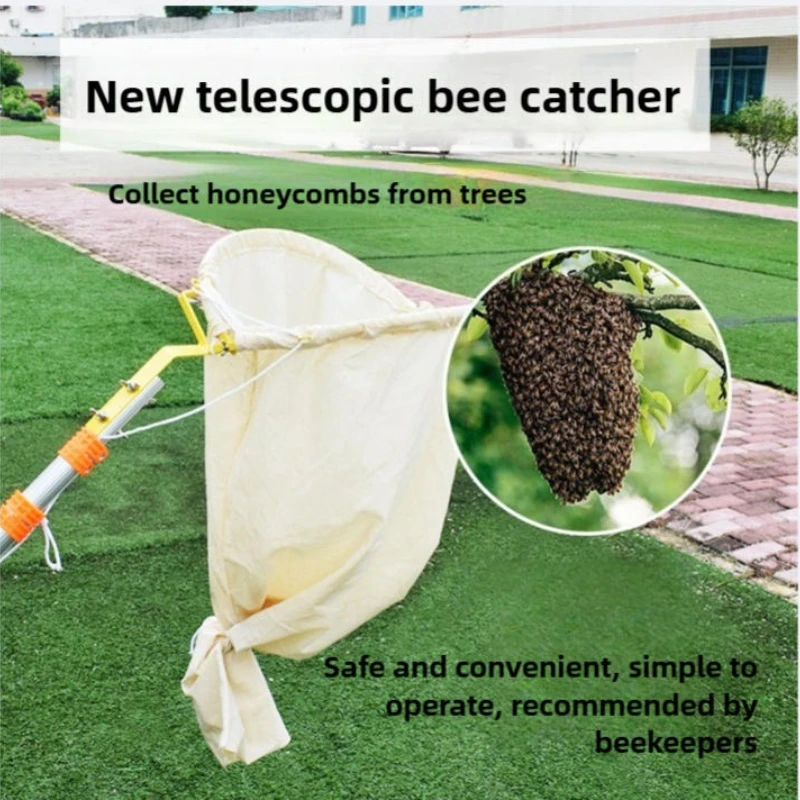 حقيبة أدوات ترويجية متينة وصديقة للبيئة من القماش القطني لعام 2025، حقيبة أدوات لتربية النحل، حقيبة التقاط مستعم النحل شديدة التحمل