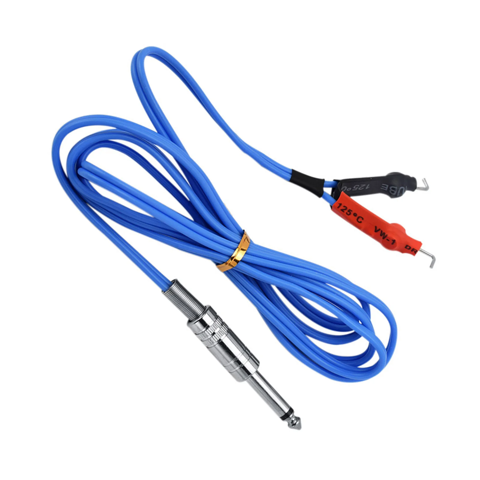 

1Pcs Steel Plate Tattoo Liner Machine Clip Cord Silicone Rubber Cable High Resistance Fireproof Flexible for Power Supply