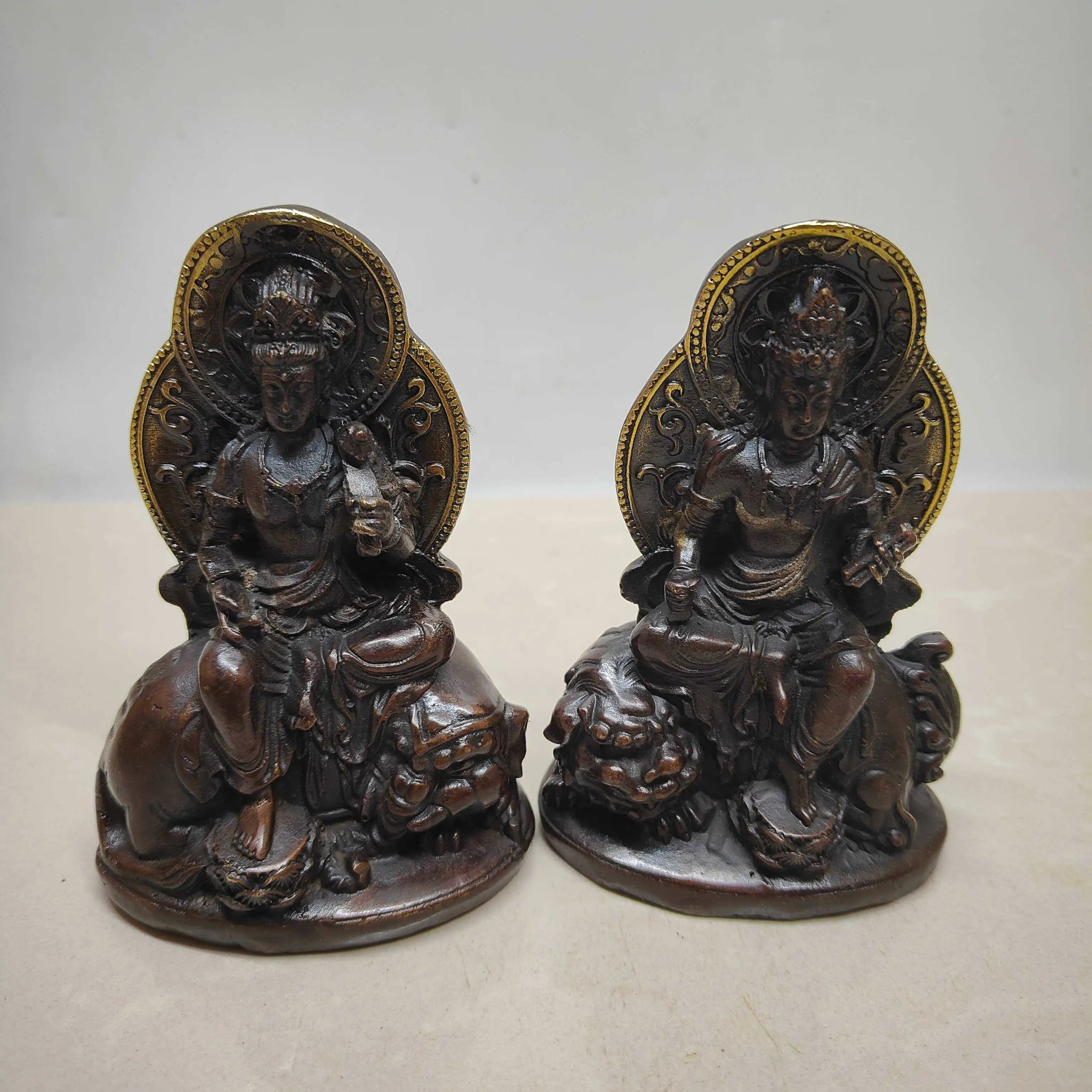 Vintage Brass Manjusri Guanyin - Tv Art And Craft recension och pris