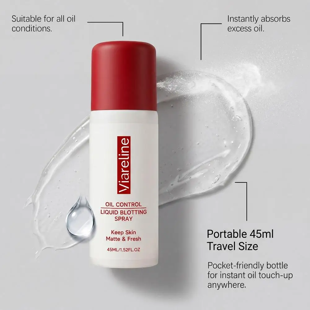 45ml Hydrating Oil Control Setting Spray Natural Matte Finish Non-sticky Fine Mist Prevent Melting Makeup Cosmetic Spray view 4