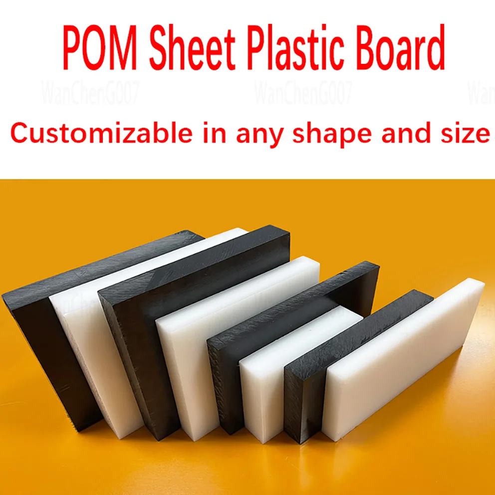 

POM Sheet Plastic Board, Polyoxymethylene Polyformaldehyde Plate for CNC Engraving Cutting, DIY Thickness 1 ~ 30mm