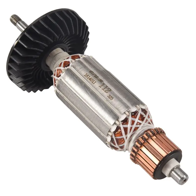 Happy New- Angle Grinder Armature Rotor For 9553NB 9553HB N 9555 Rotor With Bearing 607 Angle Grinder Rotor Accessories