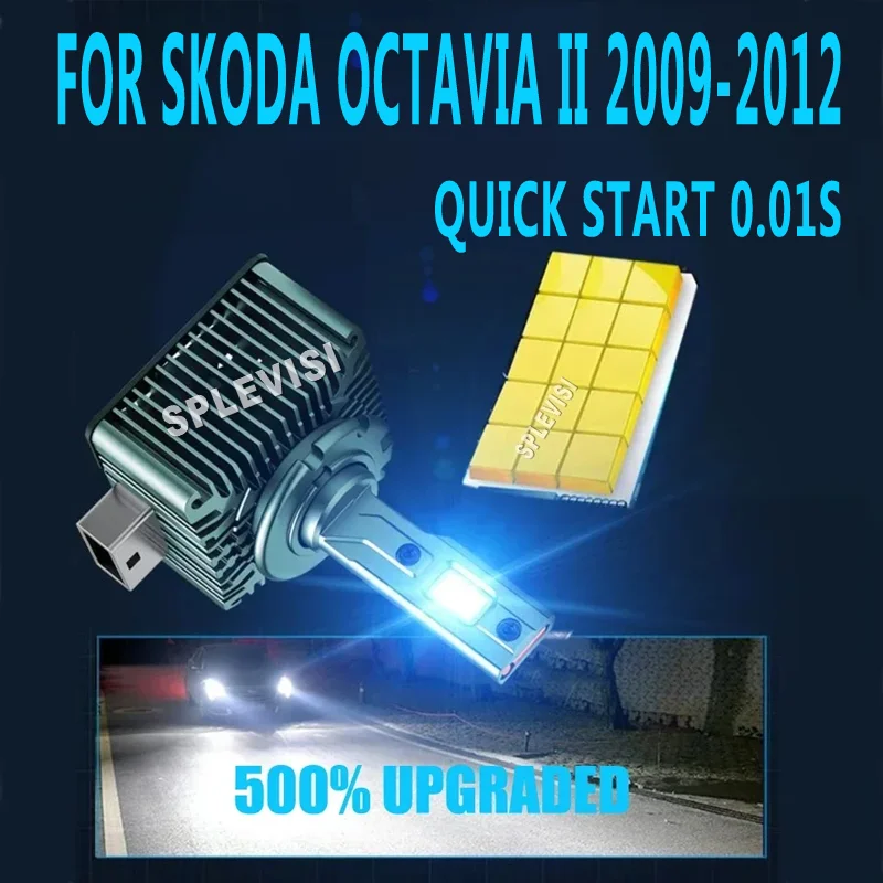 

Focused beam Warranty Waterproof & Shockproof D1S/66144 LED Bulbs Replace 85140 85415 For Skoda Octavia II 2009 2010 2011 2012