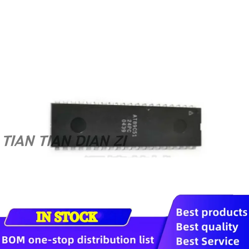 5pcs/lot AT89C51-24PC AT89C51-24PU AT89C51-24PI DIP-40 ic chips in stock