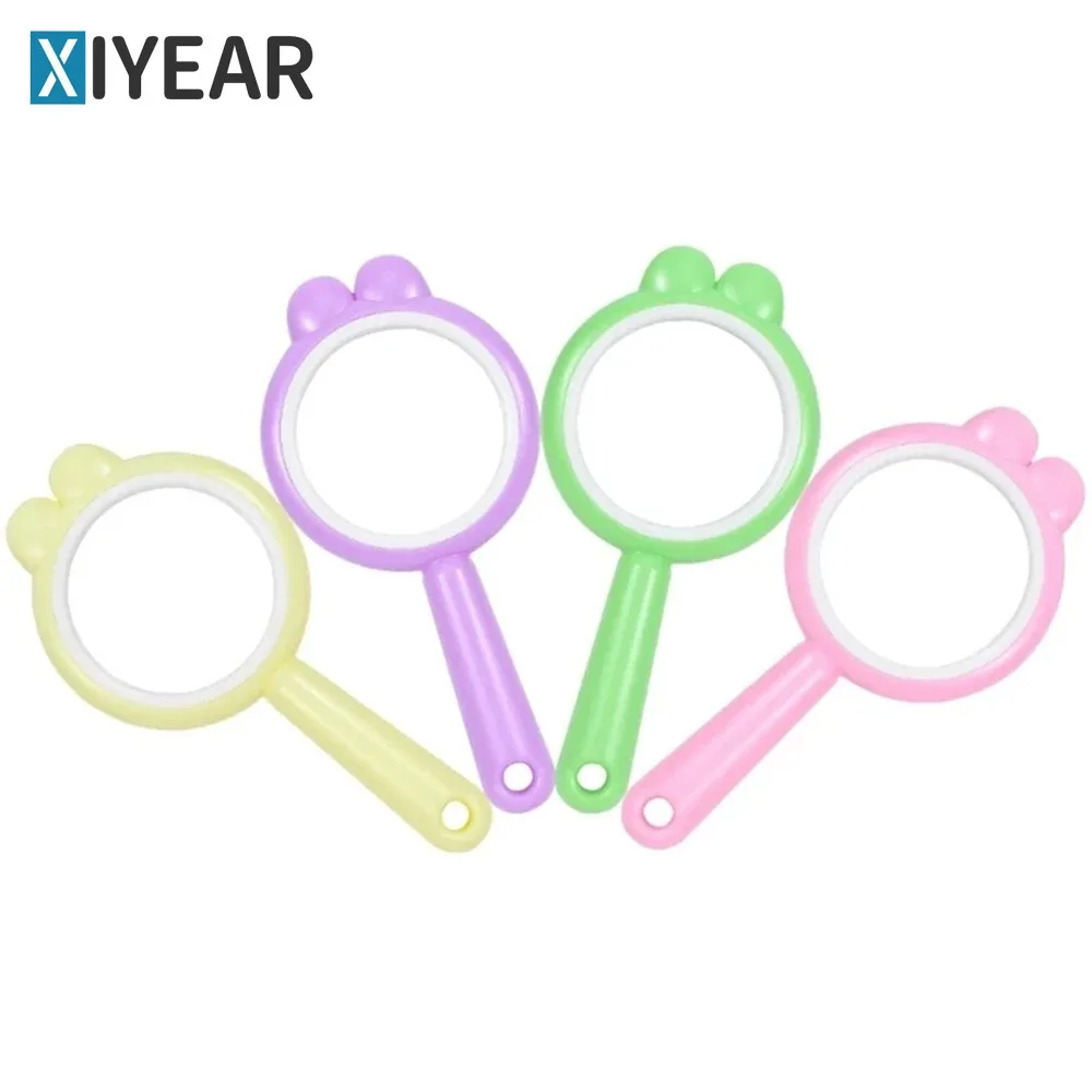 

Мультяшное увеличительное стекло, ручное увеличительное стекло с кроликом, уличное исследование, для детей, студентов, классных классов, научных экспериментов, маленький подарок