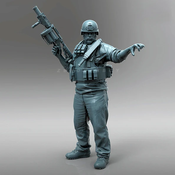1/35 наборы моделей солдата из смолы, фигурка бесцветная и самособранная A-2086