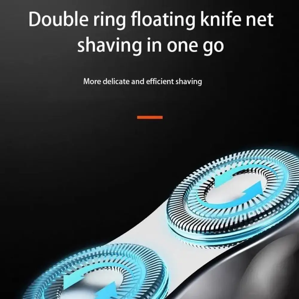 

Magnetic Pocket Double Head Razor Ultra Clean Waterproof Mini Electric Shaver Rechargeable Quiet Operation Facial Beard Trimmer