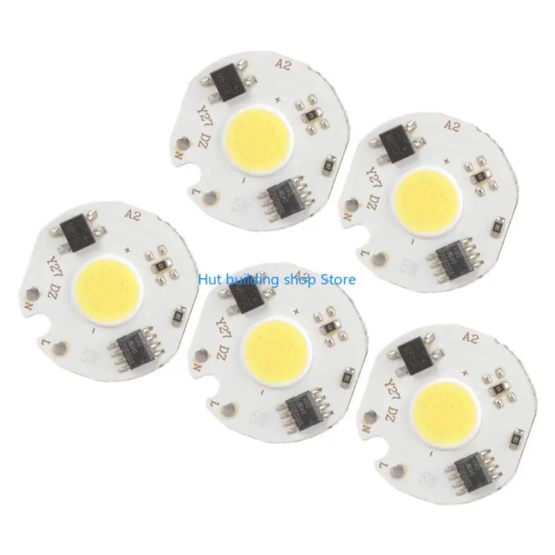 T21C 5Pcs Intelligent IC LED Bulb No Need Driver LED Bulb for DIY Lighting Enduring