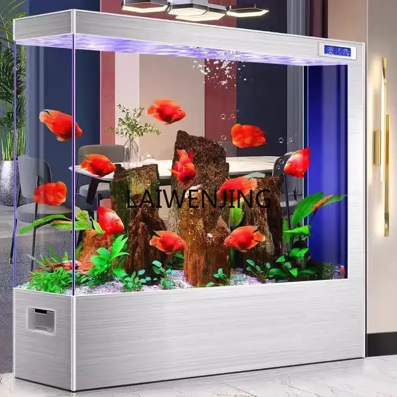 

HLZ fish tank screen partition household living room ecological cycle water-free smart display aquarium