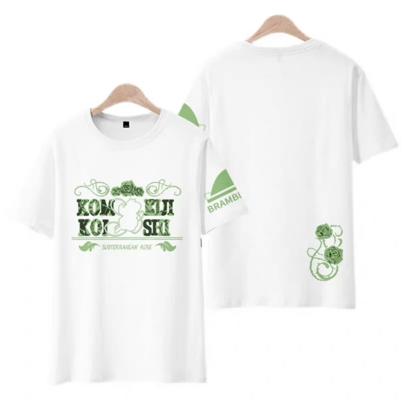 TouHou Project Komeiji Koishi Camiseta con estampado 3D, moda de verano, cuello redondo, manga corta, juego Popular, ropa de calle de Anime, talla grande