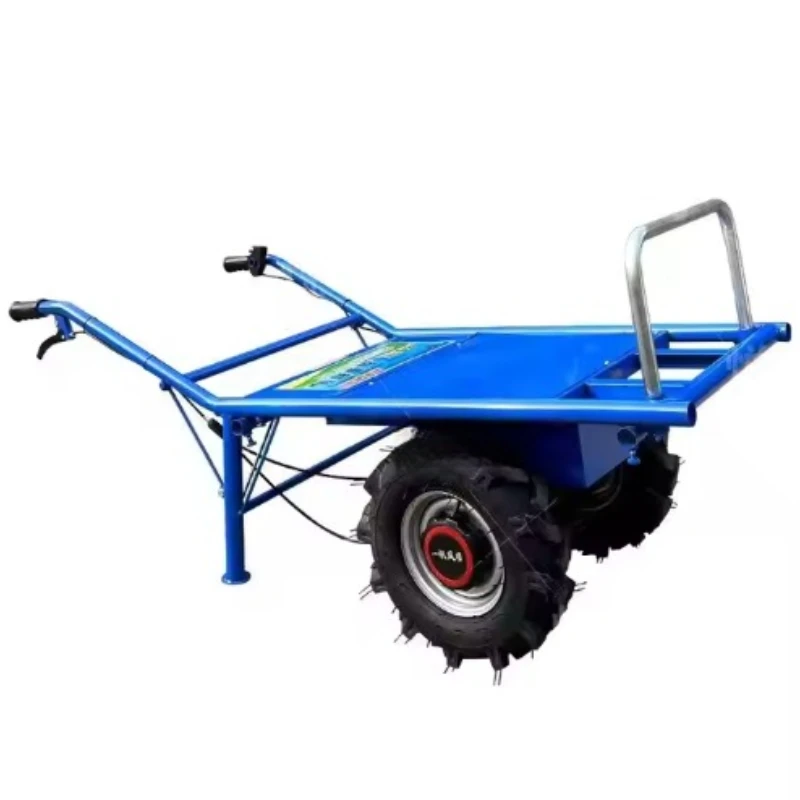 

Сельскохозяйственная машина для альпинизма, небольшая электрическая тележка для транспортировки фруктового сада, одноколесная, с двойным колесом, небольшая тележка для альпинизма