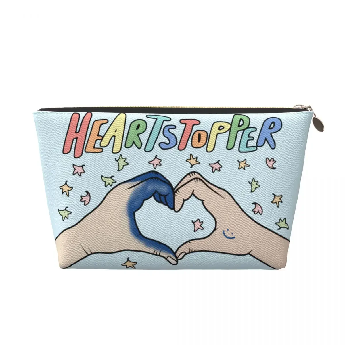 Custom Heartstopper Love Cosmetic Bag Women Kawaii Big Capacity Charlie And Nick Makeup Case Beauty Storage Toiletry Bags