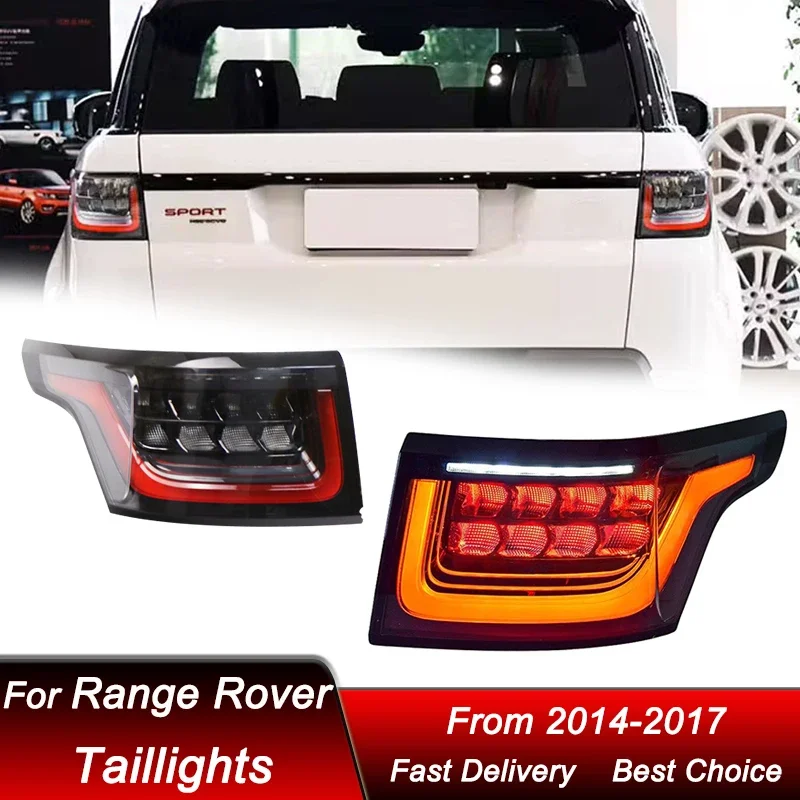 

Pop Car LED Tail Lights For Land Rover Range Rover Sport 2014-2017 New Style Full LED Dynamic Turn Signal Light Tail Lamp Assemb