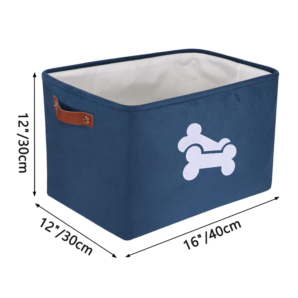 Dogs Box Big Capacity Dog Toy Storage Basket Bag Pet Puppy Baskets Organizer For Toys Clothes Accessories Outdoor Pet Supplies