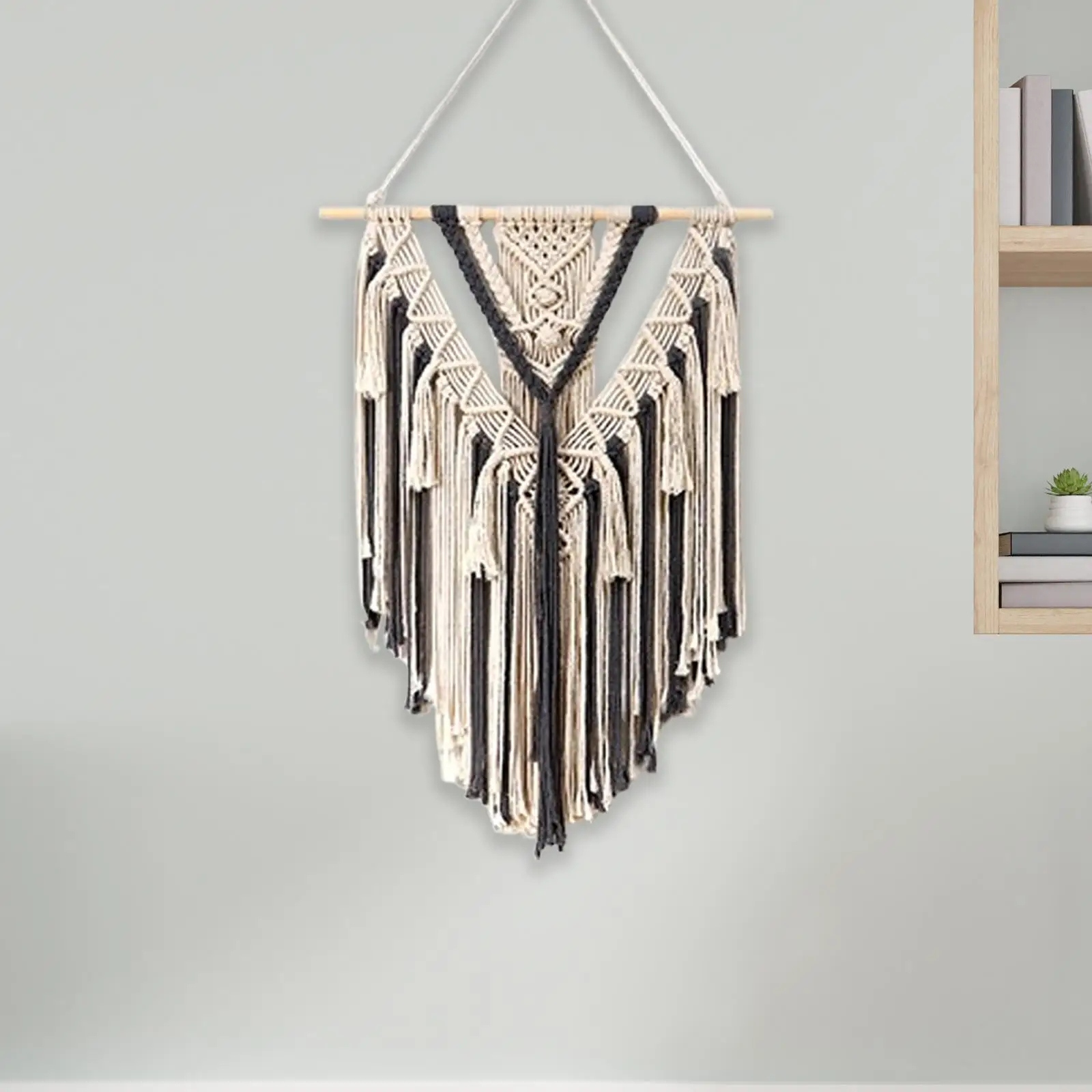 Fringe Pendant Bohemian Tassel Macrame Braided Woven Tapestry Wall Chic Decoration for Home Decor Nursery Room Wedding Party